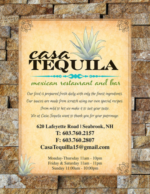 Menu - Casa Tequila - Authentic Mexican Food in Seabrook, NH